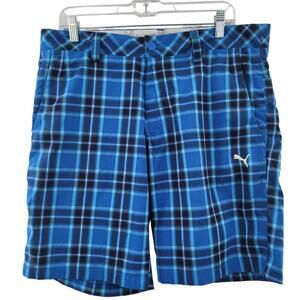 Puma Men's Plaid Golf Shorts Size 34